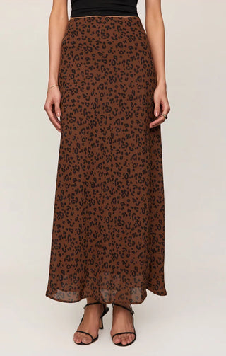 Europa Leopard Maxi Skirt - Burnt Umber // Z Supply