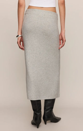 Cozy Moment Sweater Midi Skirt - Feather Grey // Z Supply