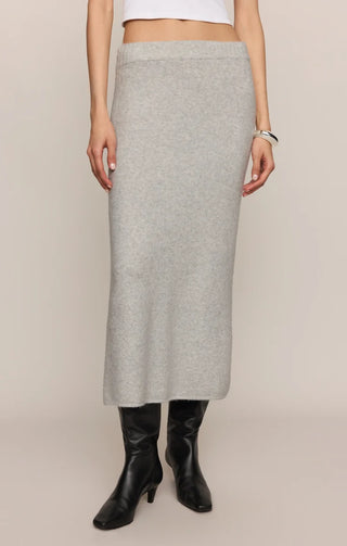 Cozy Moment Sweater Midi Skirt - Feather Grey // Z Supply