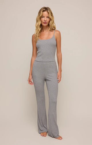 Z Supply On The Coast Modal Rib Pant Classic Heather Grey