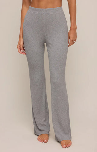 Z Supply On The Coast Modal Rib Pant Classic Heather Grey