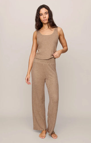Dawn Smocked Rib Pant - Light Toffee // Z Supply