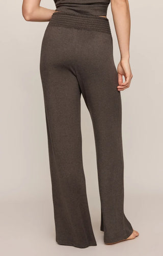 Dawn Smocked Soft Knit Silky Jersey Pant - Cocoa Bean // Z Supply