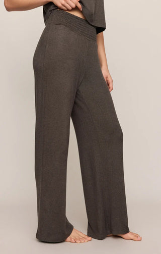 Dawn Smocked Soft Knit Silky Jersey Pant - Cocoa Bean // Z Supply