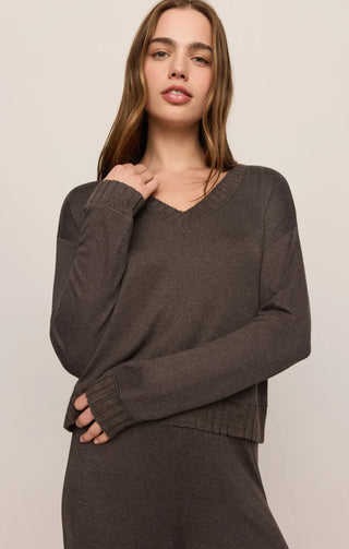 Courtney LS Top - Cocoa Bean // Z Supply