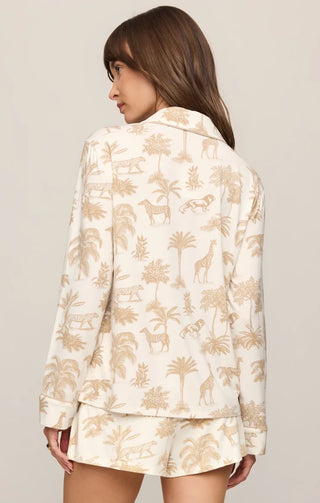Safari PJ Long Sleeve Top - Bone // Z Supply