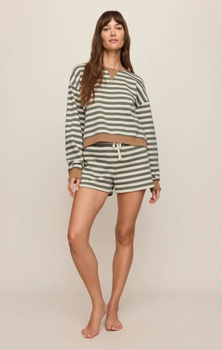 Low Key Stripe Sweatshirt - Monstera // Z Supply