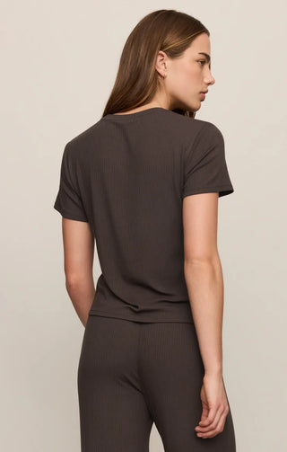 Just Right Rib Tee - Cocoa Bean // Z Supply