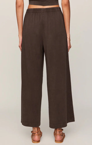 Scout Jersey Crop Flare Pant - Dark Chocolate // Z Supply