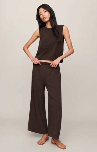 Scout Jersey Crop Flare Pant - Dark Chocolate // Z Supply