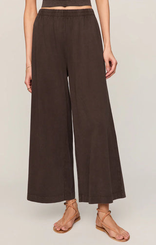 Scout Jersey Crop Flare Pant - Dark Chocolate // Z Supply