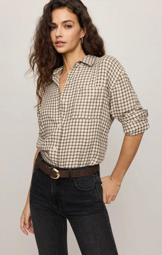 River Plaid Button Up - Dark Chocolate / Z Supply