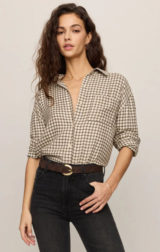 River Plaid Button Up - Dark Chocolate / Z Supply