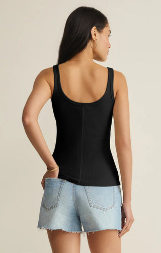 Renae Premium Rib Tank - Black // Z Supply