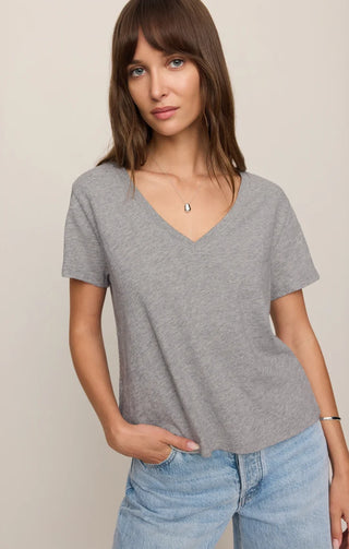 Nomad V-Neck Tee - Classic Heather Grey // Z Supply
