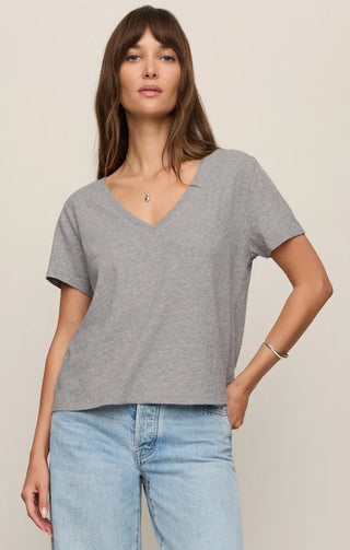 Nomad V-Neck Tee - Classic Heather Grey // Z Supply