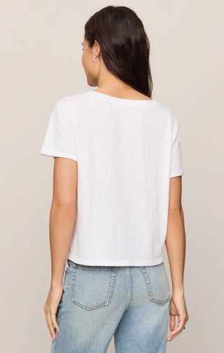 Nomad V-Neck Tee - White // Z Supply