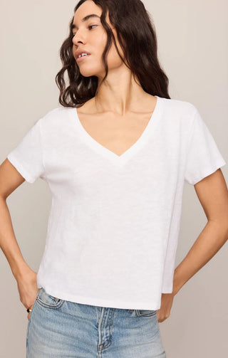 Nomad V-Neck Tee - White // Z Supply