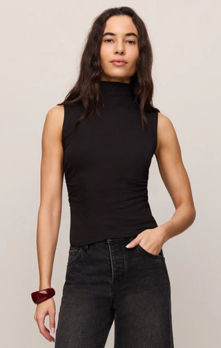 Silva High Neck Tank - Black // Z Supply