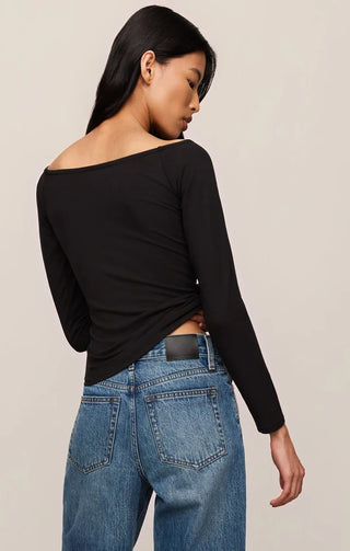 Sabrina Second Skin Top - Black // Z Supply