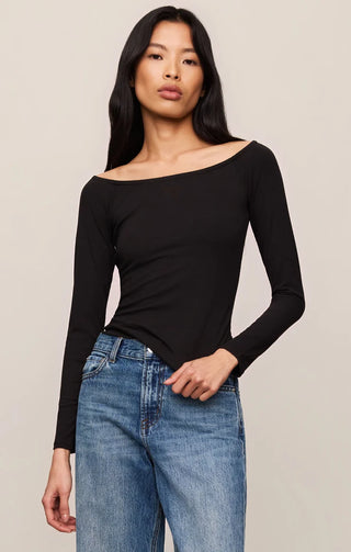 Sabrina Second Skin Top - Black // Z Supply