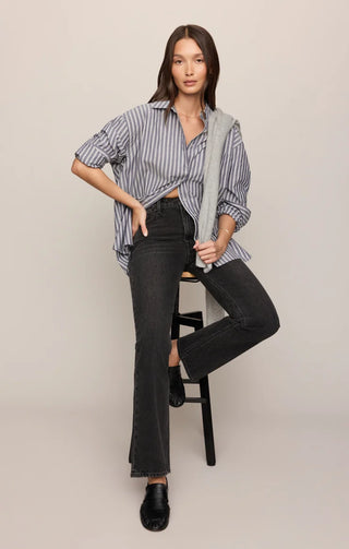 The Gallery Striped Button Up - Oxford Blue // Z Supply