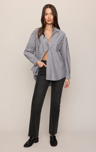 The Gallery Striped Button Up - Oxford Blue // Z Supply