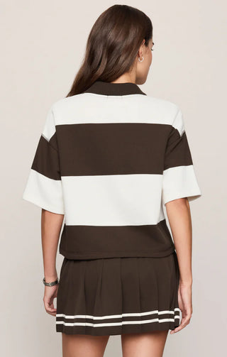 Mariner Polo Top - Dark Chocolate // Z Supply