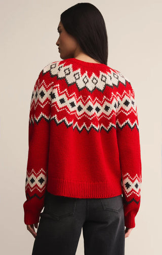 Adornment Fair Isle Sweater - Festive Red / Z Supply