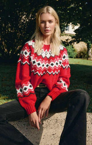 Adornment Fair Isle Sweater - Festive Red / Z Supply