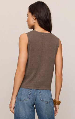 Syd Linen Knit Sweater Vest - Pebble Coast // Z Supply