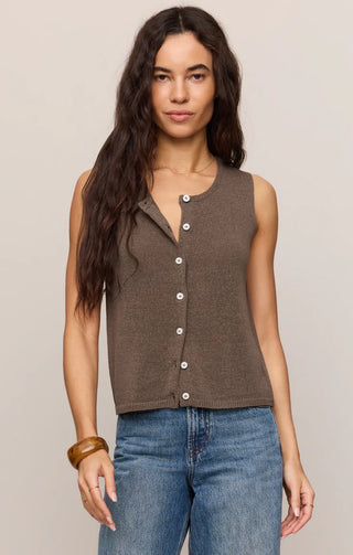 Syd Linen Knit Sweater Vest - Pebble Coast // Z Supply