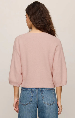 Valor Short Sleeve Cardigan - Soft Blush // Z Supply