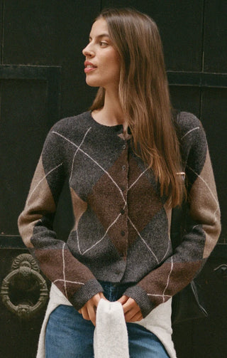 Medina Argyle Cardigan - Charcoal Heather // Z Supply