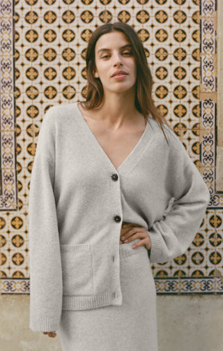 Cozy Moment Cardigan - Feather Grey // Z Supply