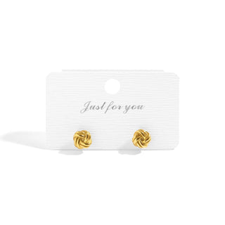 Knot Stud Earrings - Gold 18k PVD