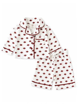 Football Organic Pointelle Kids Lounge Set