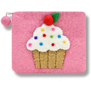 Felted Zip Coin Purse