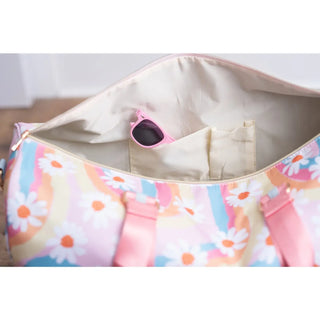 Pink Rainbow Retro Daisy Weekender Dance Travel