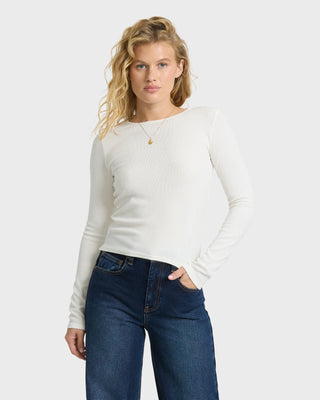 All I Need LS Knit Top // White Cap // Billabong