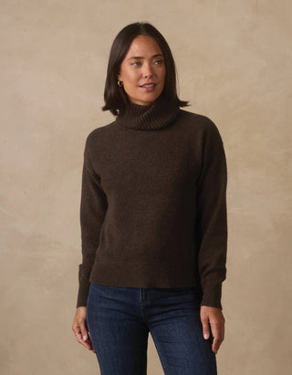 Arvada Hi Neck Sweater // Umber