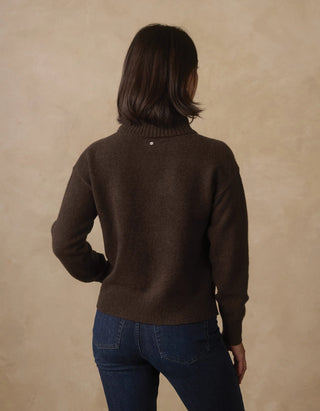Arvada Hi Neck Sweater // Umber