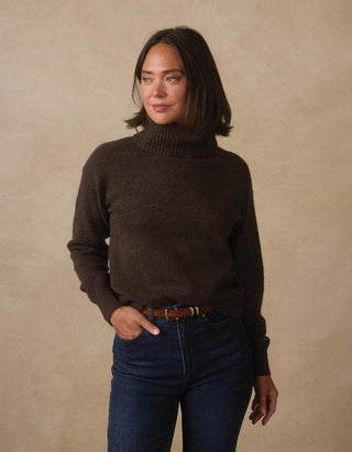 Arvada Hi Neck Sweater // Umber