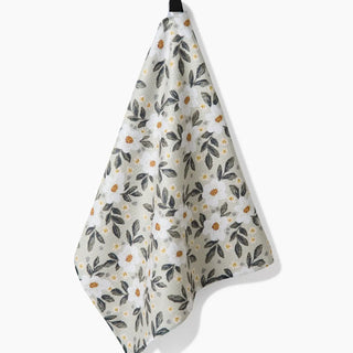 Painted Spring Flowers Tea Towel // Geometry