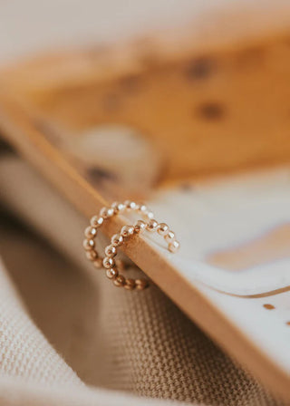 Beaded Huggie Hoops | 14k Gold Fill + Sterling Silver - Sterling Silver // Hello Adorn