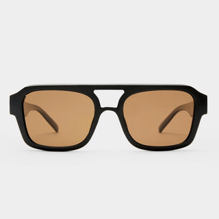 Subzero Black Polarized Sunglasses // Le Specs