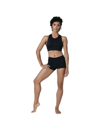 22400A Adult Regular Waist Booty Short / Black