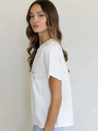 Enjoy the Little Things Tee - Gentle Spring - White
