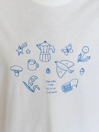 Enjoy the Little Things Tee - Gentle Spring - White