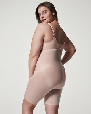 Spanx Invisible High-Waisted Shapewear Mid-Thigh Short // Champagne Beige